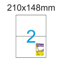 50 Blatt A4 Etiketten Din A5 210X148 Mm 100 Luma Versand Aufkleber 210X148 Weiß