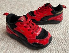 PUMA X-Ray Square Toddler Boy Size 9C Red Athletic Sneakers Baby Shoes