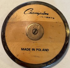 Vtg Champion Throwing Discus Wood Metal Track  Field Sport Made in Poland 8.5  