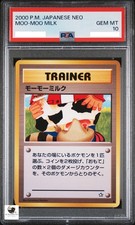 Moo-Moo Milk Trainer Neo Genesis PSA 10 GEM MT Pokemon Japanese Card 2000 Rare