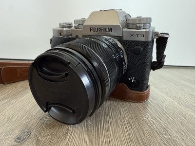 Fujifilm X-T3 26.1MP Systemkamera inklusive 18-55mm Objektiv - Silber 
