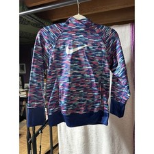 Nike Girls Therma Fit Pink and Blue Hoodie size Medium