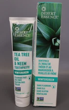 Desert Essence Tea Tree Oil & Neem Toothpaste - Wintergreen 6.25 oz Paste