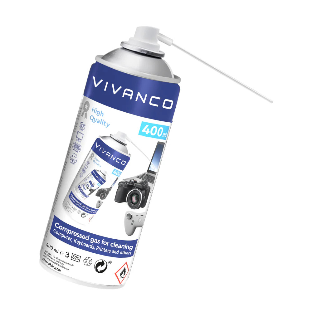 VIVANCO PC Office Druckgas-Reiniger für Tastaturen, 400 ml (39757) #1907577