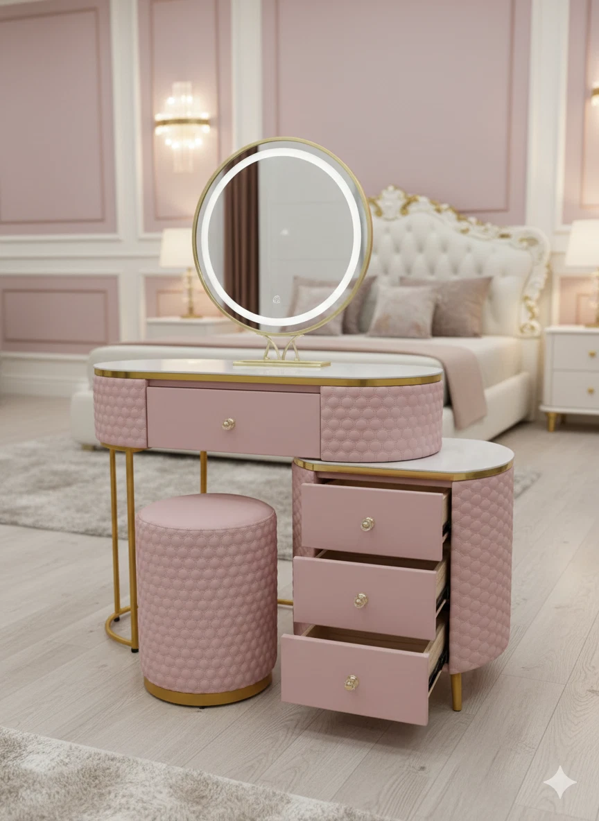 Pink Dressing Tables with Stool for sale | eBay UK