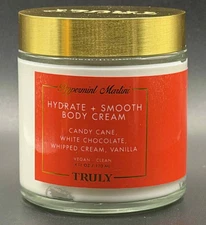 Truly Peppermint Martini Hydrate + Smooth Body Cream w Candy Cane, White Choc