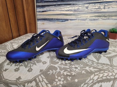 Nike Alpha Pro 2 TD PF Blue Black Football Plastic Cleat Mens Size 12