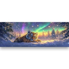 Large Diamond Art Kits for Adults Tiger, Full Drill 5D DIY Aurora Tiger