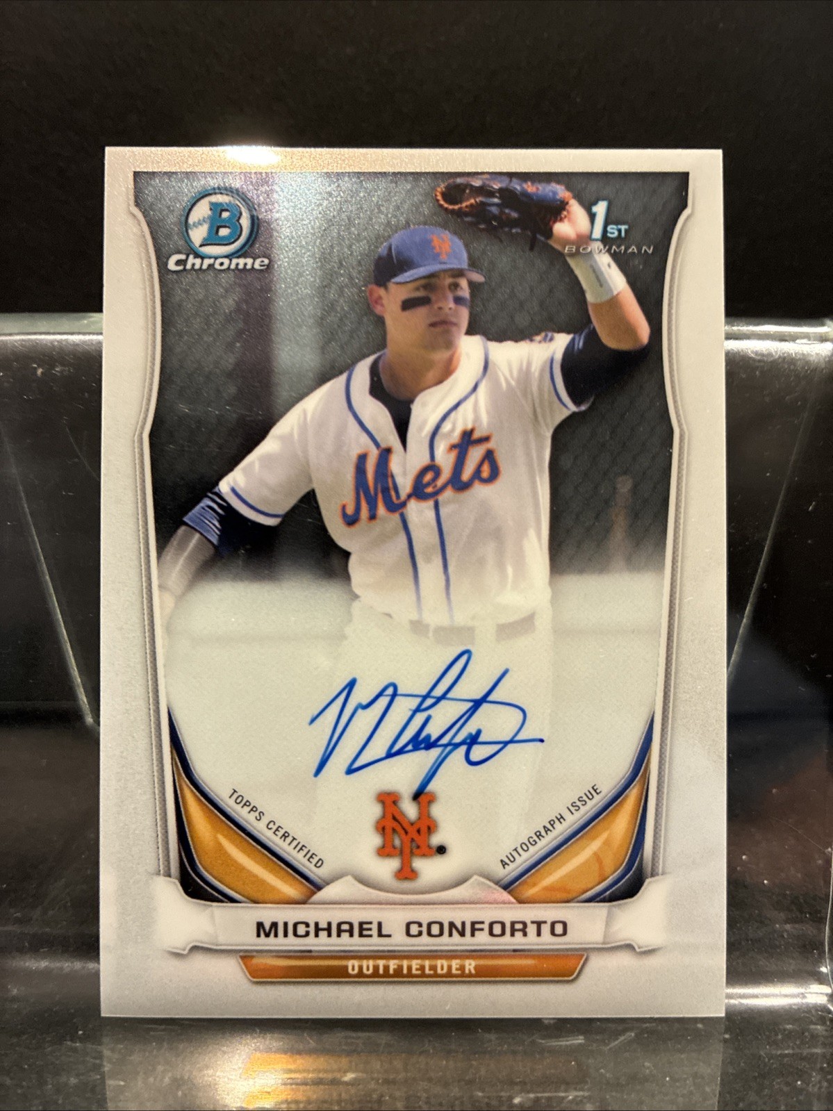 2014 Bowman Chrome Michael Conforto 1st Prospect Autograph Auto #BCA-MC Mets