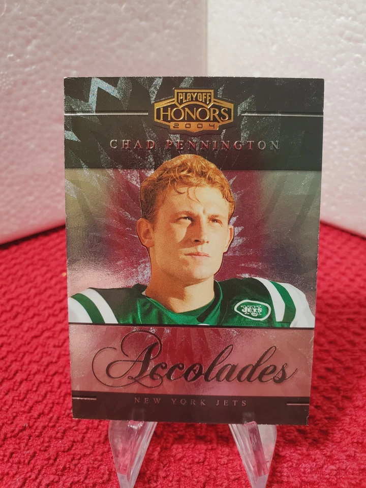 2004 Playoff Honors Accolades NFL #/1000 Chad Pennington New York Jets  - Image 2 of 4
