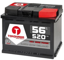 Autobatterie 56Ah +30% mehr Leistung Starterbatterie ersetzt 50Ah 54Ah 55Ah 60Ah