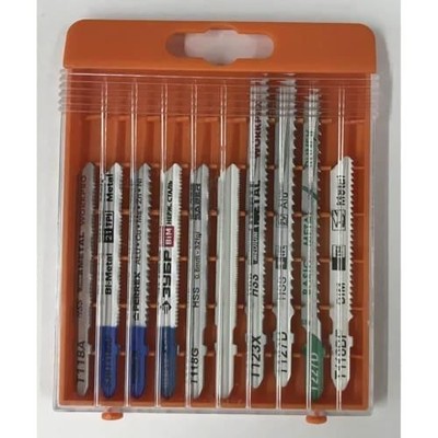 1PC RS PRO 2167327 T-Shank 10 Piece Jigsaw Blade Set, Bi Metal, High Speed