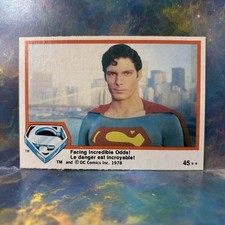 1978 Topps  DC Comics Superman Christopher Reeve Incredible Odds #45