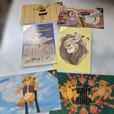 Disney Lion King & Dumbo Art Card Set 6 Unused Disney Store