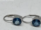 White Gold Earrings Women's (Unstamped- Tested 13.01KT NSK) Weight 1.6g