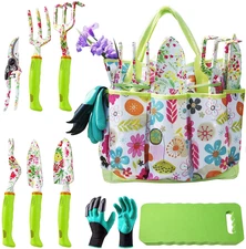 Garden Tool Set,Cute Gardening Gifts for Women,Birthday Gifts for Mom,Heavy Duty