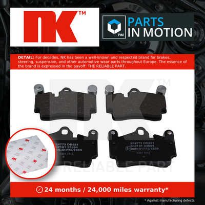 Brake Pads Set fits VW TOUAREG 7L 3.2 Rear 02 to 06 NK 4L0698451D 7L0698451 New