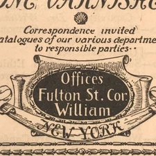 1890's Victorian Print F.W. Devoe & Co. / 2T1-65A