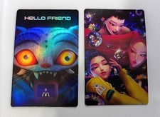 McDonald s KPOP DEMON HUNTERS Huntrix Meal Rumi Zoey Mira Card Unused VIP Code