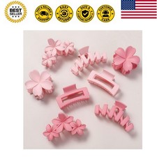 8 Pcs Hair Claw Clips for Women  Girls Flower Hair Accessories