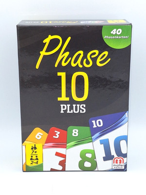 Phase 10 Plus - Kartenspiel von Mattel - 2015 - Sehr guter Zustand - Händler
