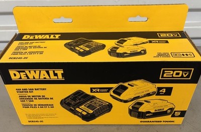 DeWalt DCB245-2C 20V MAX XR Premium Lithium-Ion 5Ah Starter Kit Power Stack NIB
