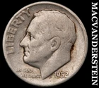 1952 Silver Roosevelt Dime - Scarce  Better Date  No Reserve  #G8190
