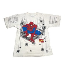 Vintage 1996 Marvel Spider-Man T-Shirt Kids Small Size 6/7