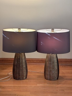 Arteriors Home Van Buren Sanded Gold Porcelain Lamp Tanner Kenzie Collection