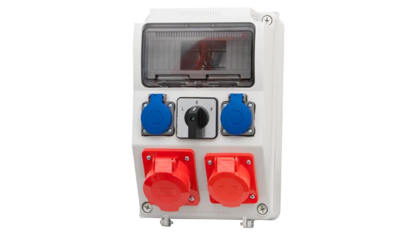 CAJA Distributor 9M Sockets 2x32A 5p, 2x230V F3_0249