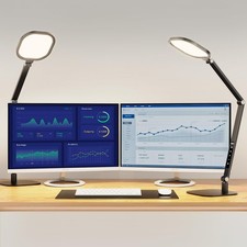 Desk Lamp for Home Office, Eye-Caring Modern Desk Light, 3 Color Temperature ...