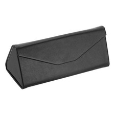 Foldable Glasses Case Triangle Magnetic Sunglasses Case Black