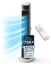 Pro Breeze Portable Tower Fan, Quiet Oscillating Fan with Timer & 3 Speeds