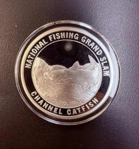 North American Fishing Club Channel Catfish .999 Silver Proof 1oz Grand Slam