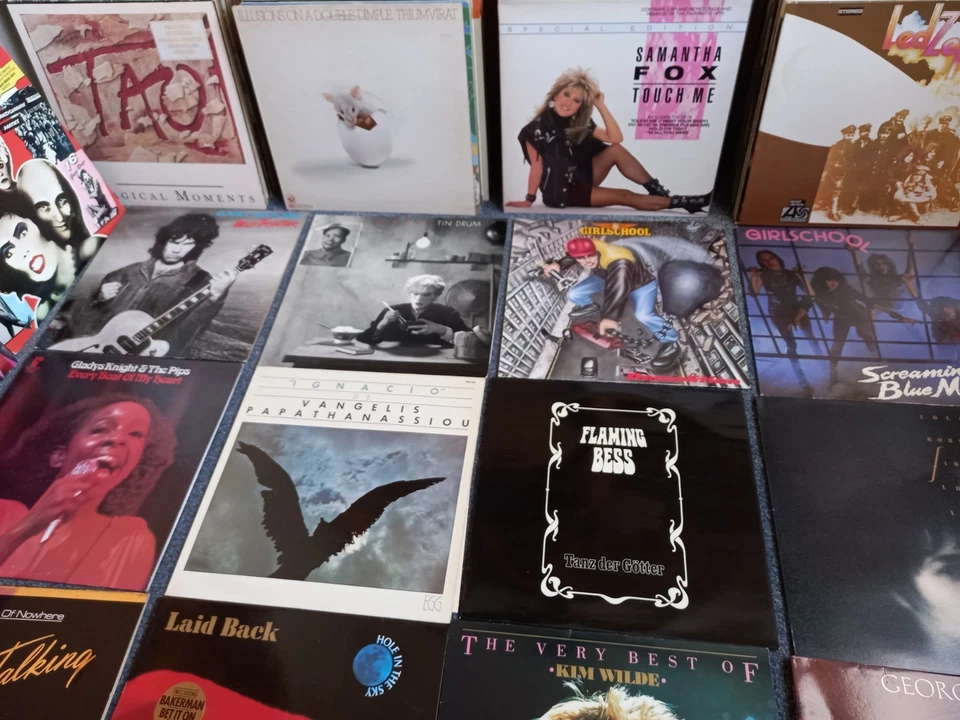 SCHALLPLATTEN SAMMLUNG 182 LANGSPIELPLATTEN LP'S VINYL PROG ROCK POP JAZZ USW. - Immagine 4 di 4