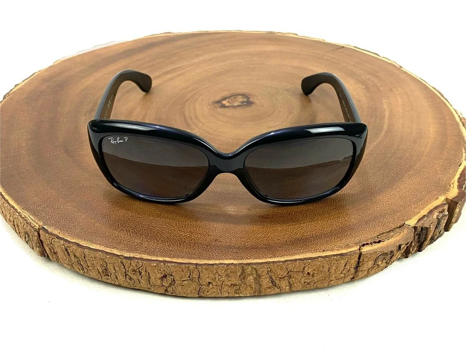 Occhiali da sole Ray Ban RB 4101 JACKIE OHH montatura nera polarizzati 58 17 135 mm Italia - Immagine 2 di 4