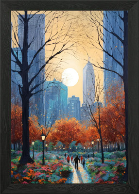 Central Park Gerahmtes Wandbild Poster Leinwanddruck Bild