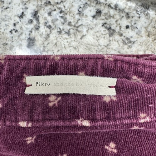Pantaloni Pilcro e la tipografia 32x29 vita alta bootcut velluto a coste floreale - Foto 15 di 15