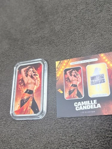 Bullion Baddies S 7 Backstage Seduction Camille Candela Nice 1 oz Silver Bar