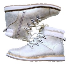 NEW Girl's Cat  Jack Gold Rayne Faux Fur Boots Size 5