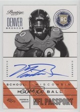 2013 Panini Prestige NFL Passport Signatures Montee Ball #15 Auto z5i