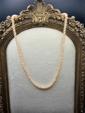 903. Natural Freshwater Pearl Button Choker Pink