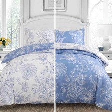 Floral Duvet Cover King Size 3pc Reversible Farmhouse Botanical Flower Pattern