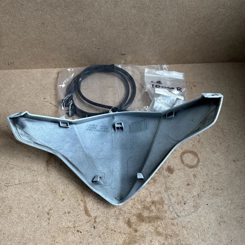 HONDA CB1000R 2008 RELOJ VISERA MEDIDOR CUBIERTA ODÓMETRO PROTECTOR CARENADO blanco Foto 2 de 2