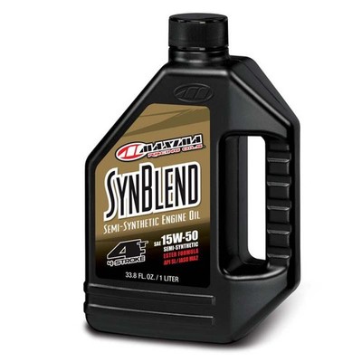 Maxima Syn Blend Ester 4T Semi-Synthetic 15W50 Engine Oil - 1L (Case of 12)
