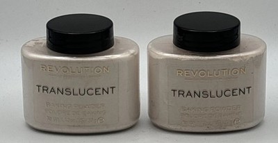 2 pack REVOLUTION BAKING POWDER TRANSLUCENT 1.12oz SEALED