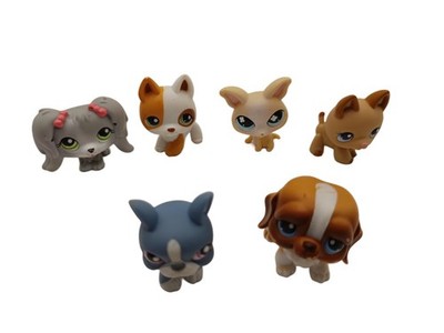 6x Littlest Pet Shop Figuren LPS Hund Dog Konvolut Hasbro