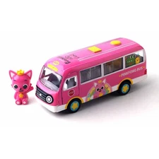 Pinkfong Baby Shark Kindergarten Bus Diecast Pull-Back Mini Car Toy for Kids New