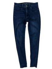 American Eagle Blue Dark Wash Hi-Rise Jegging Denim Jeans Women's 4 Regular