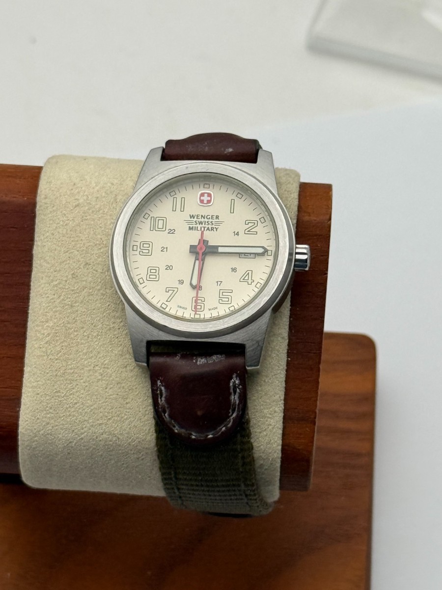 Wenger Swiss Military 7292XZ 30mm Quartz Field Watch Cream Dial